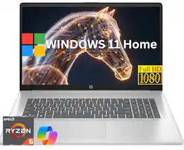 HP - 17.3'' Full HD laptop-AMD RYZEN 5 7430U,16GB, 512GB SSD ,Numeric Pad, Windows 11 Home - Silver