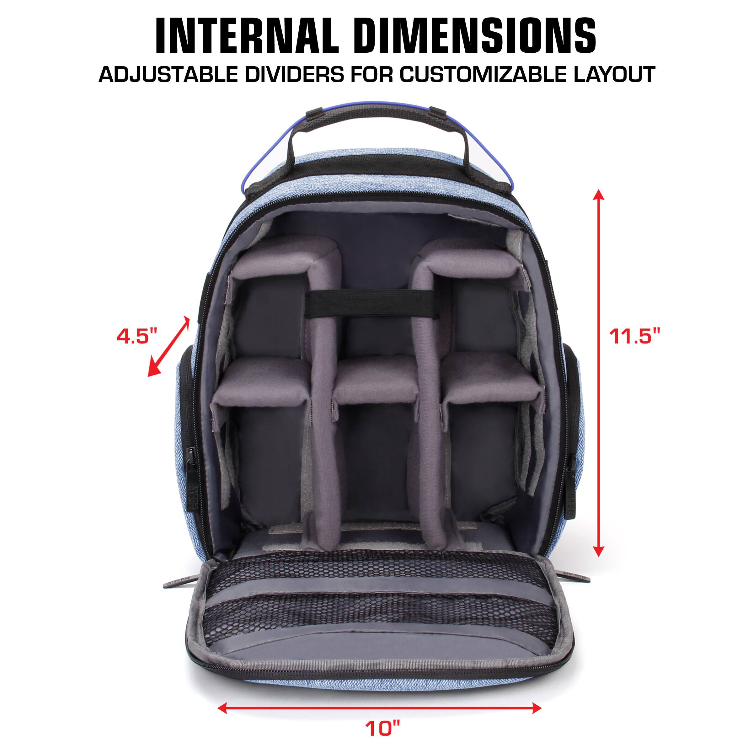 INTERNAL DIMENSIONS  
ADJUSTABLE DIVIDERS FOR CUSTOMIZABLE LAYOUT  

4.5"  
11.5"  
10"