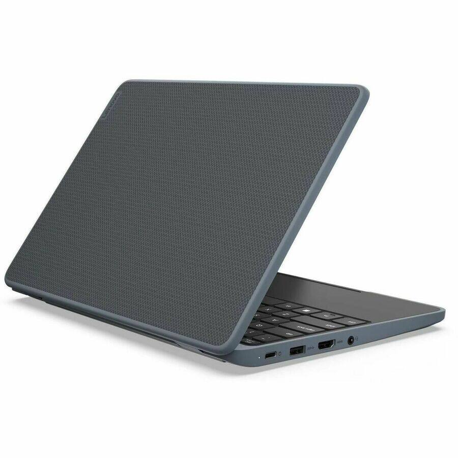 Alt View 3. Lenovo - Lenovo 100w Gen 5 83LD0001US 11.6" Notebook - HD - 60 Hz - Intel N-Series N150 - 4 GB - 128 GB SSD - English Keyboard - Slate Gray.