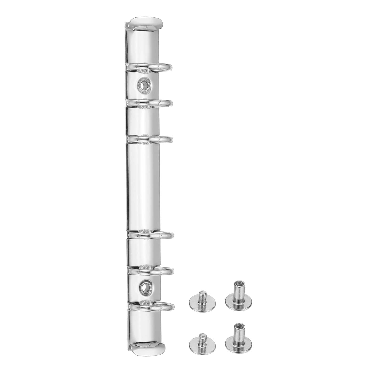 Unique Bargains - 6 Holes Ring Binder, A6 Notebook 20mm Book Binding Kits Planner Maker Binder Ring Clip Mechanisms with Screw - Silver price history on PriceWatchPro