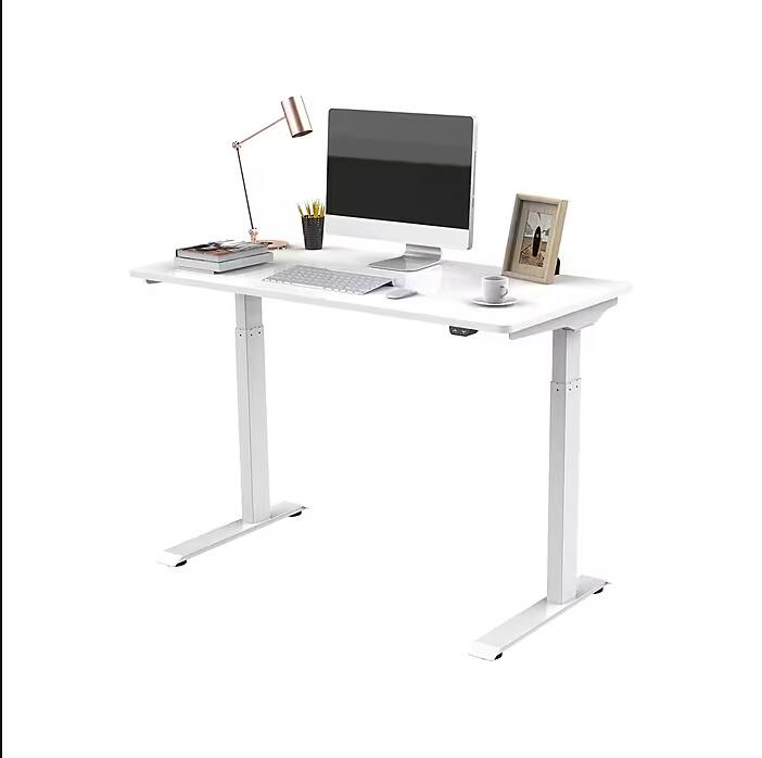 Alt View 2. FlexiSpot - FlexiSpot EC9W-E 48"W Electric Height Adjustable Standing Desk, with Basic Up & Down Control Button, White - White.