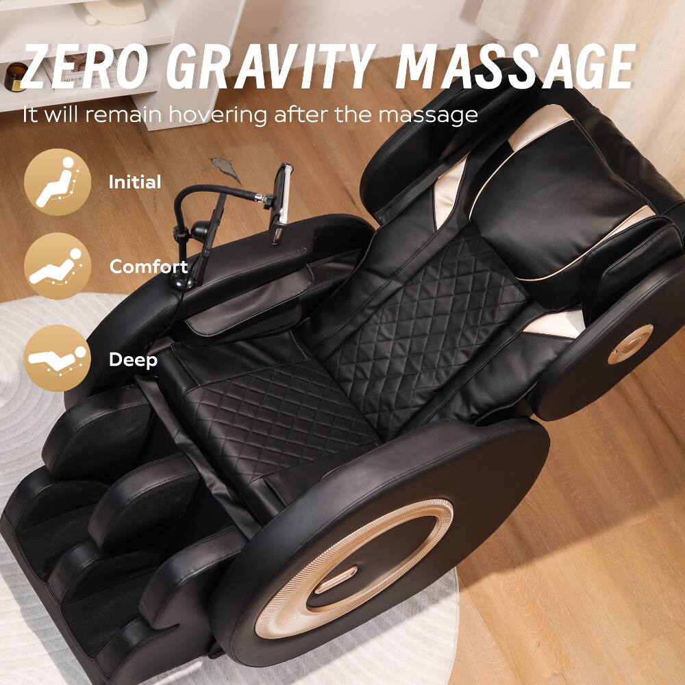 ZERO GRAVITY MASSAGE  
It will remain hovering after the massage  

Initial  
Comfort  
Deep