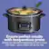 Ensure perfect results with temperature probe
Simply set desired temperature & insert probe into meat—slow cooker will do the rest