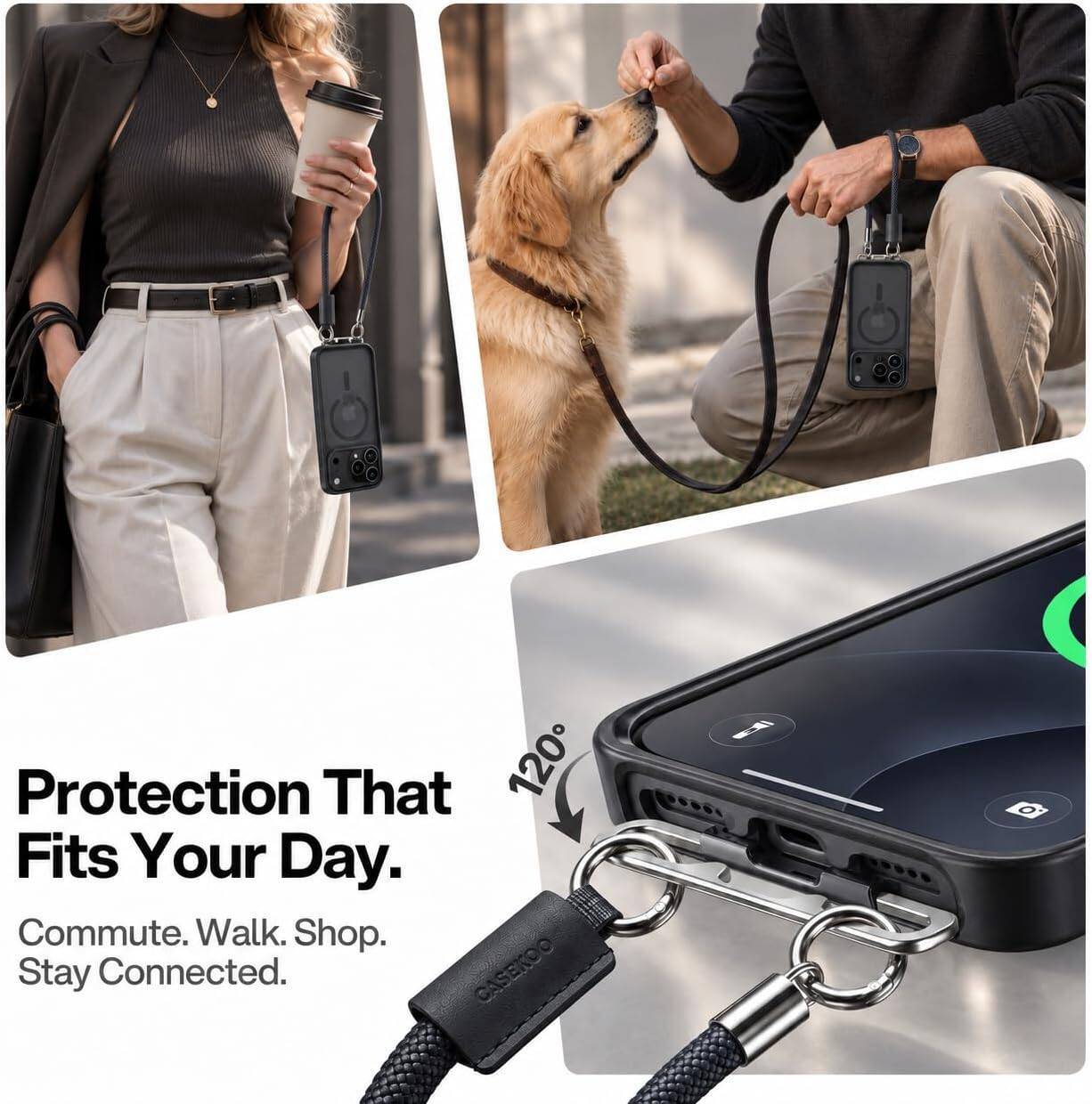 Protection That Fits Your Day.  
Commute. Walk. Shop. Stay Connected.  
CASEKOO