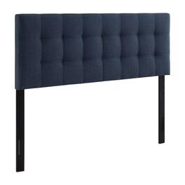 FurniFact - Upholstered Full Fabric Headboard with Soft Padding and Sturdy Frame - Blue