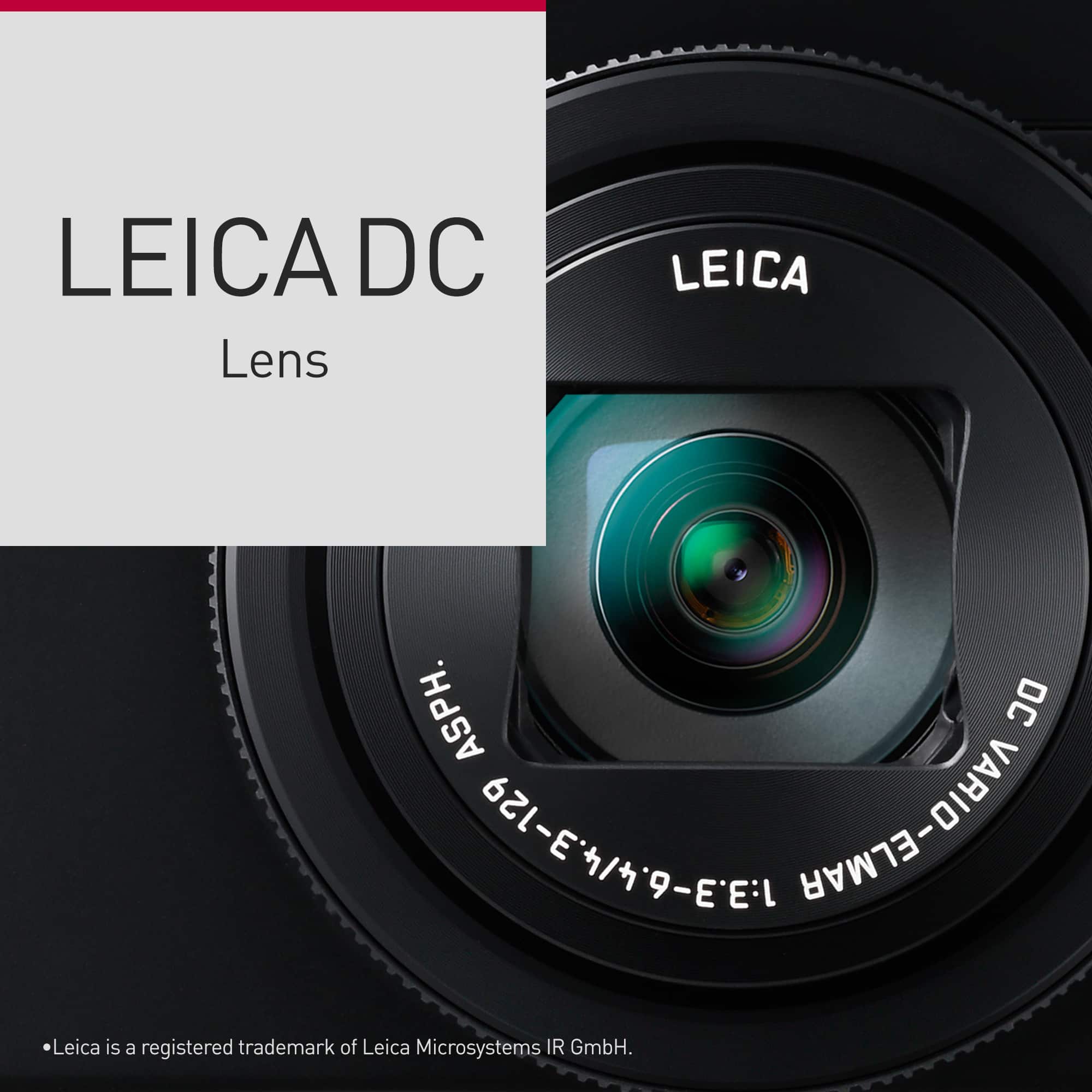LEICA DC Lens LEICA ASPH. DC 621-E/9-E'EL VARIO-ELMAR Leica is a registered trademark of Leica Microsystems IR GmbH.