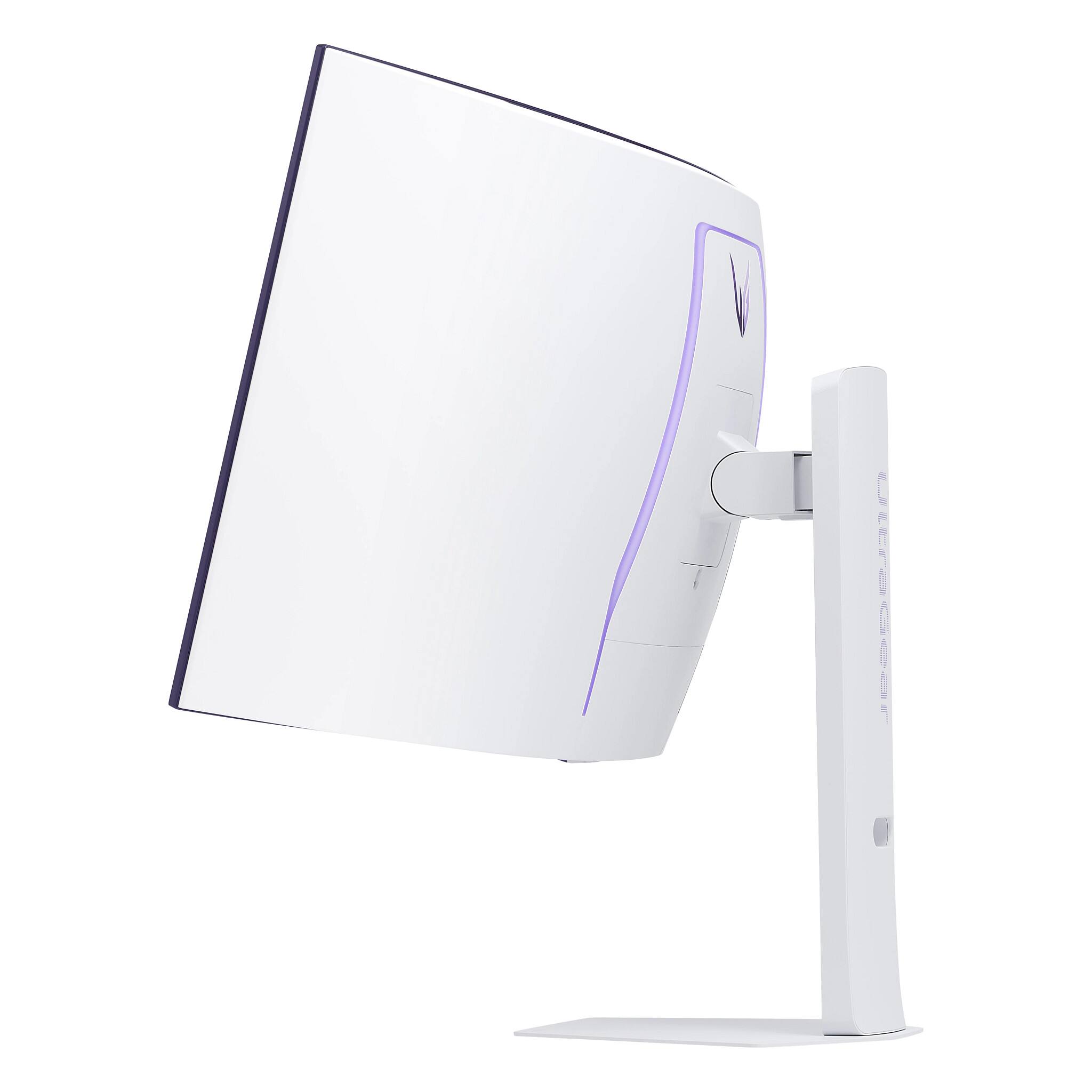 Alt View 6. LG - UltraGear 39" OLED Curved WQHD 240Hz 0.03ms G-Sync/FreeSync Premium Smart Gaming Monitor with DisplayHDR 400 TRUE BLACK - White.