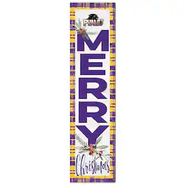 Jardine - Prairie View A&M Panthers 12'' x 48'' Outdoor Merry Christmas Leaner - White