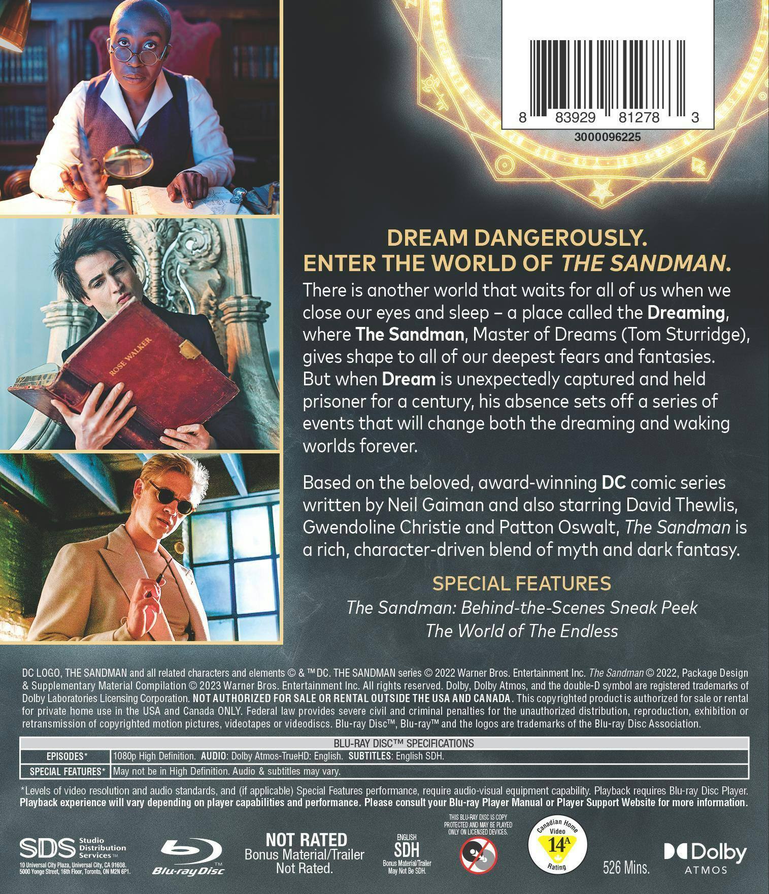 Back. The Sandman: The Complete First Season [Blu-ray].