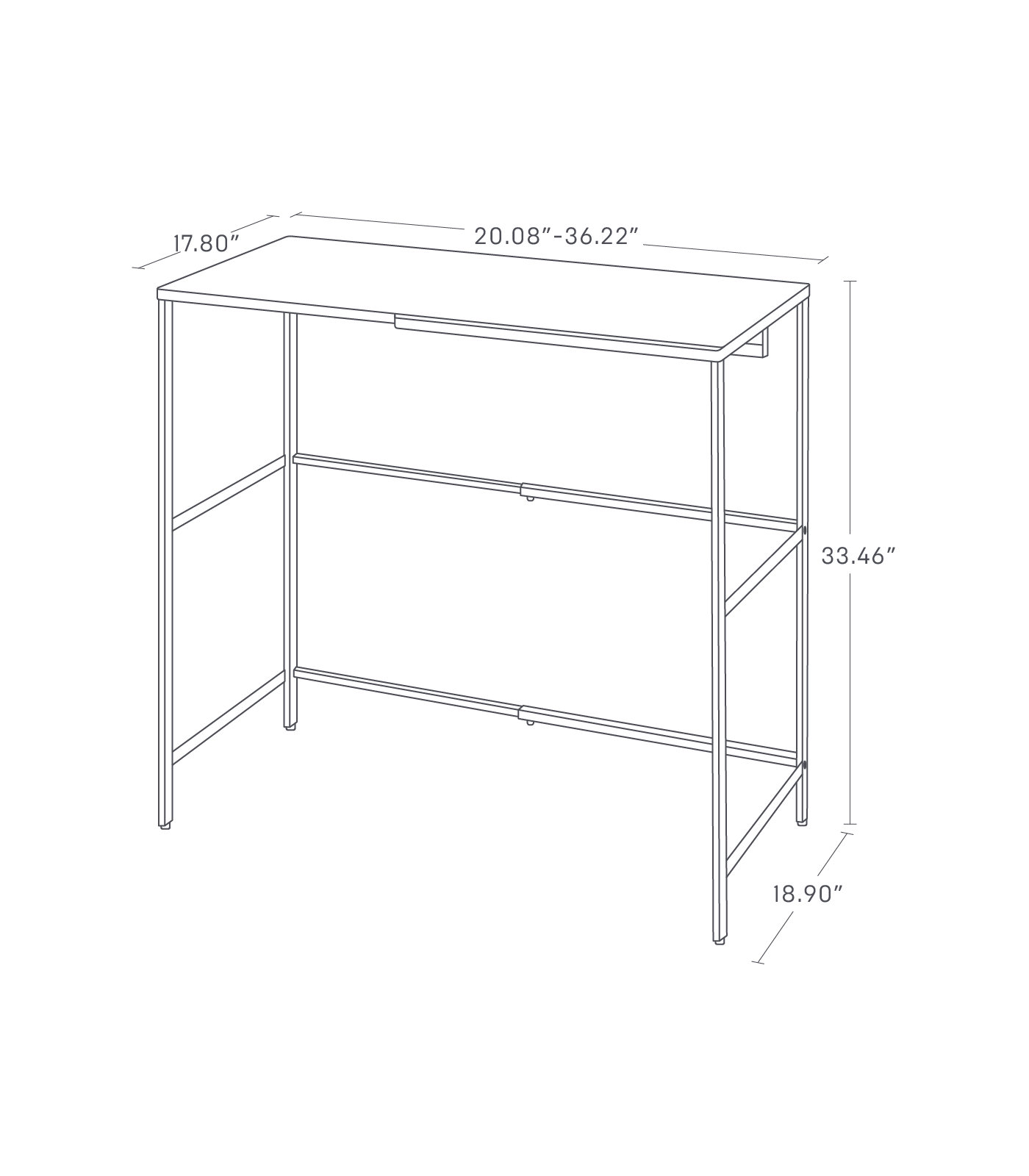 Alt View 2. Yamazaki Home - Expandable Suitcase Rack - Steel - White.
