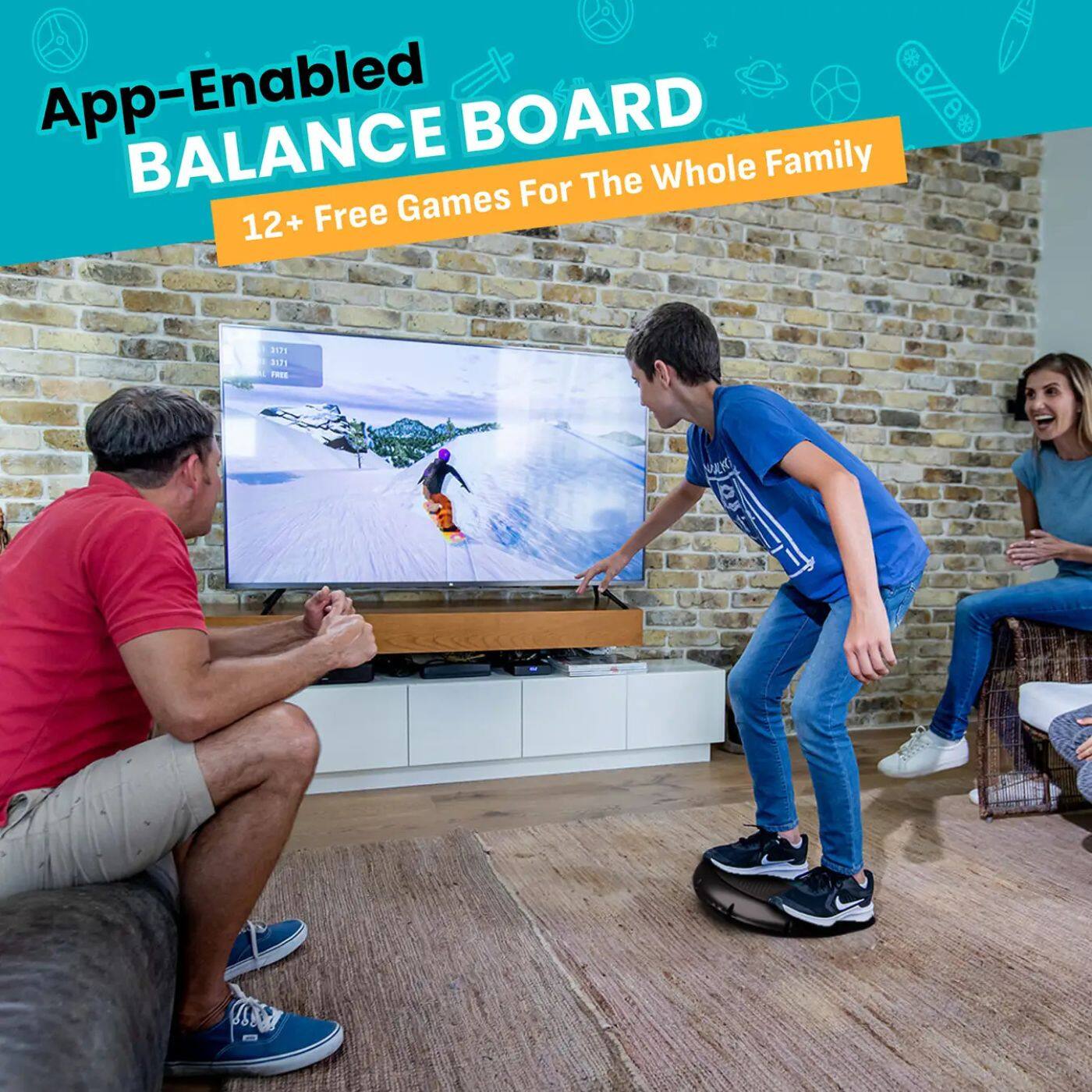 A App-Enabled BALANCE BOARD For The Whole Family 12+ Free Games