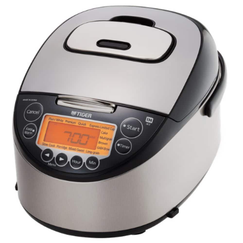 Corporation Tiger JKT-D10U 5.5-Cup (Uncooked) IH Rice Cooker, black & stainless steel