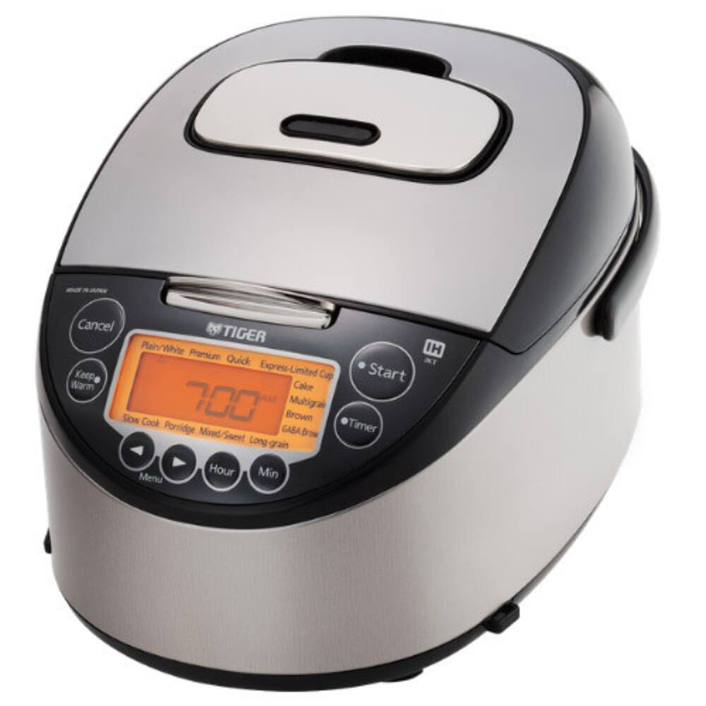 Corporation Tiger JKT-D10U 5.5-Cup (Uncooked) IH Rice Cooker, black & stainless steel