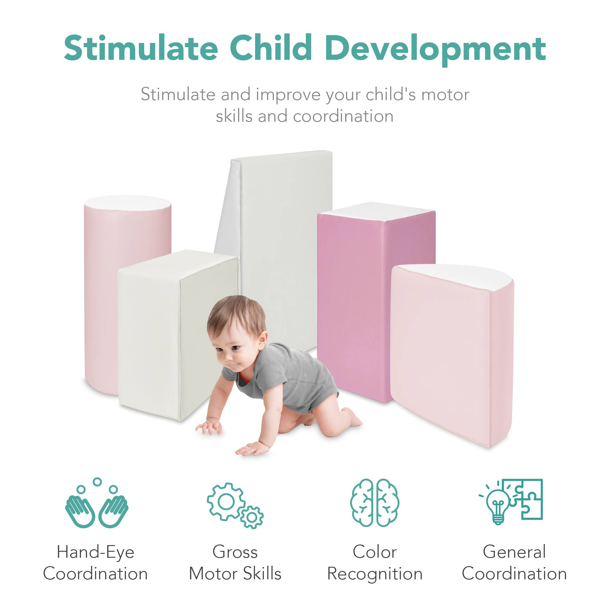 Stimulate Child Development

Stimulate and improve your child's motor skills and coordination

- Hand-Eye Coordination
- Gross Motor Skills
- Color Recognition
- General Coordination