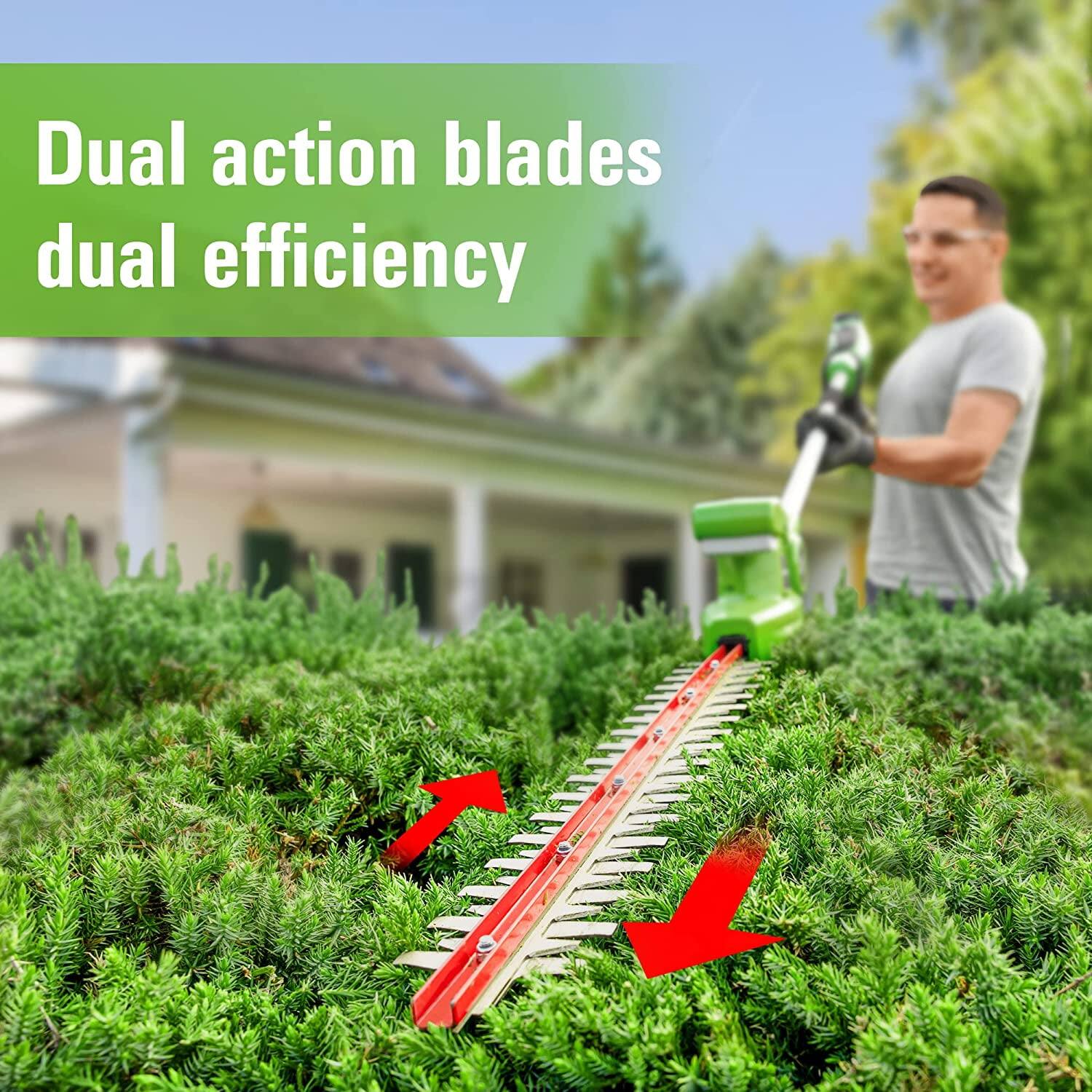 Dual action blades  
dual efficiency