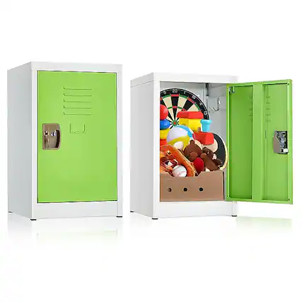 Front. AdirOffice - Storage Locker 629-Series 24" H 1-Tier Steel Locker with Digital Lock - Green.