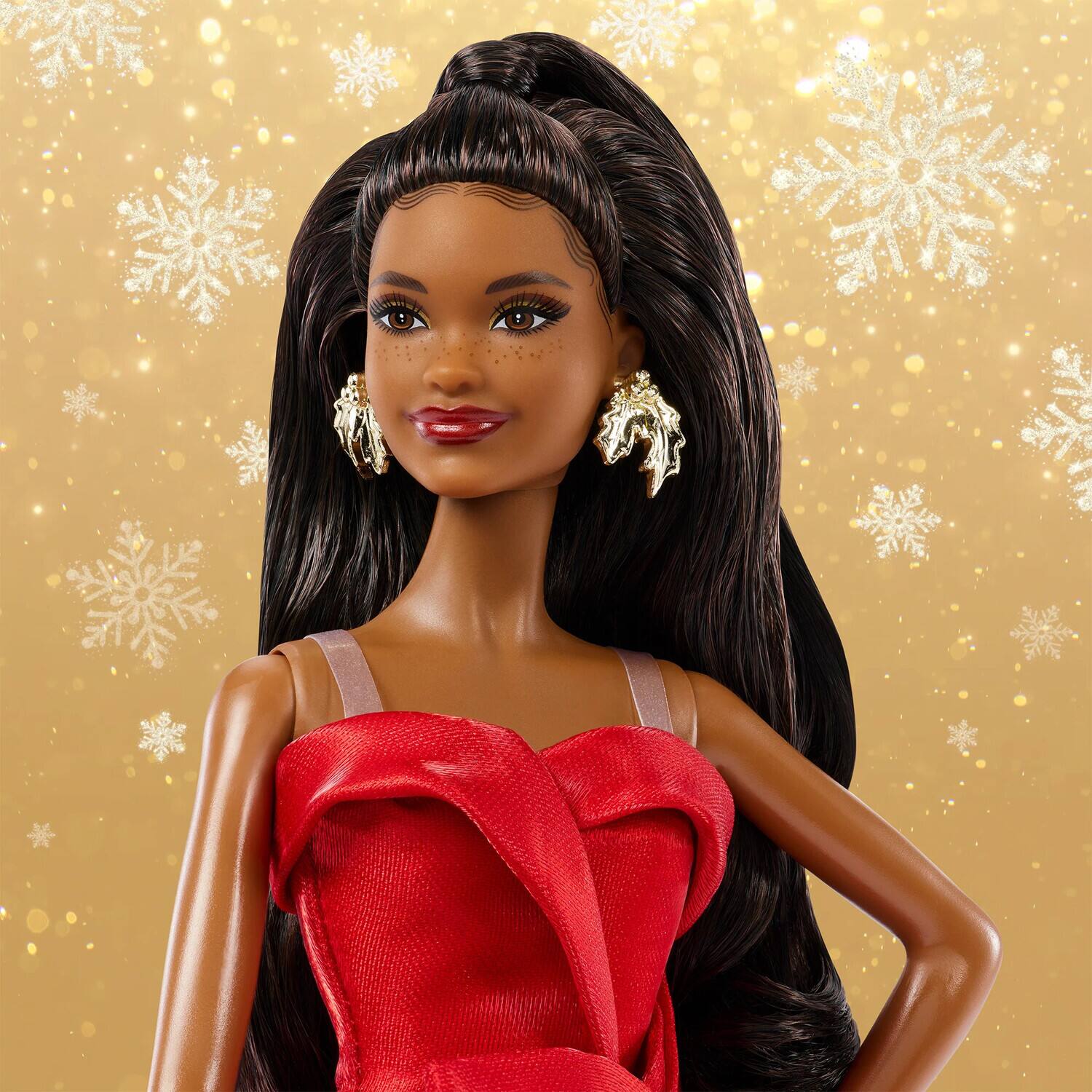 Mattel Barbie Signature 2026 Holiday Barbie, Black COLLECTIBLES