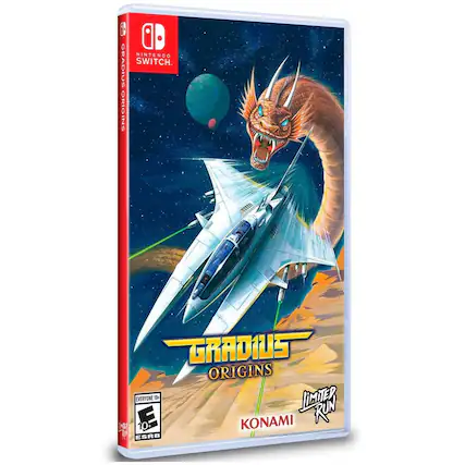 Nintendo Switch. Gradius Origins. Everyone 10+. Limiter Run. Konami. ESRB - E10+ (Everyone 10+)