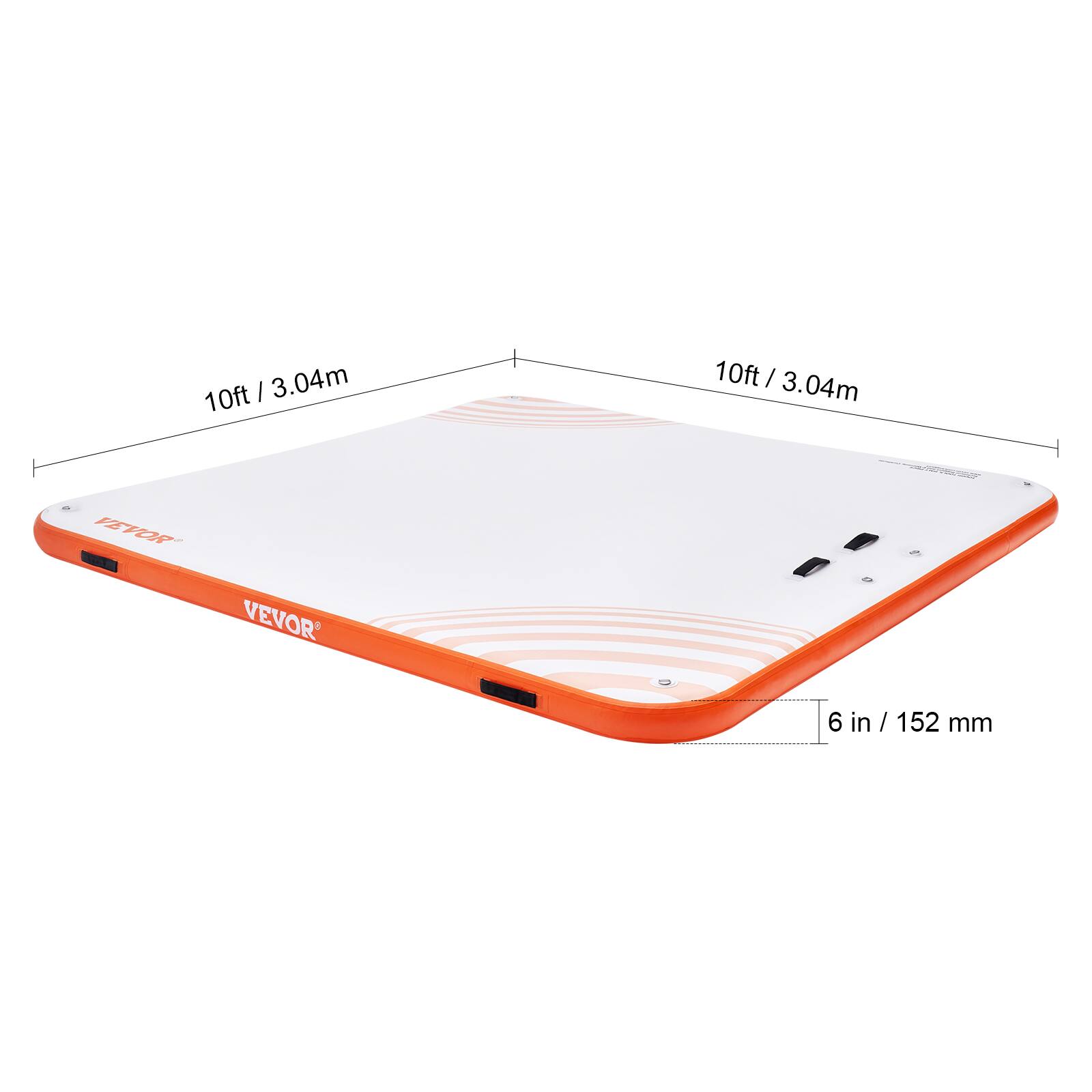 10ft / 3.04m  
10ft / 3.04m  
6 in / 152 mm  
VEVOR