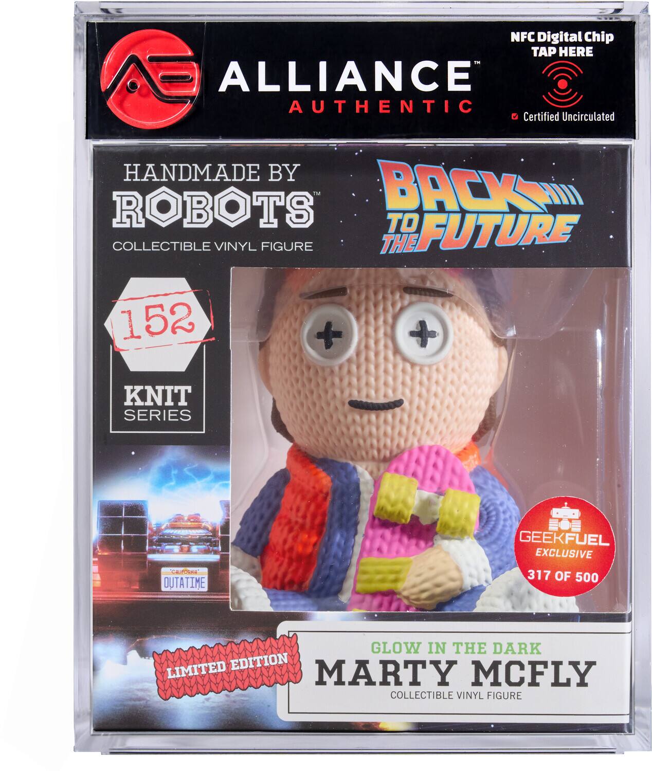 Handmade by Robots - Back to the Future - Marty McFly with Skateboard #152 (Limited Edition Glow in - COLLECTIBLES