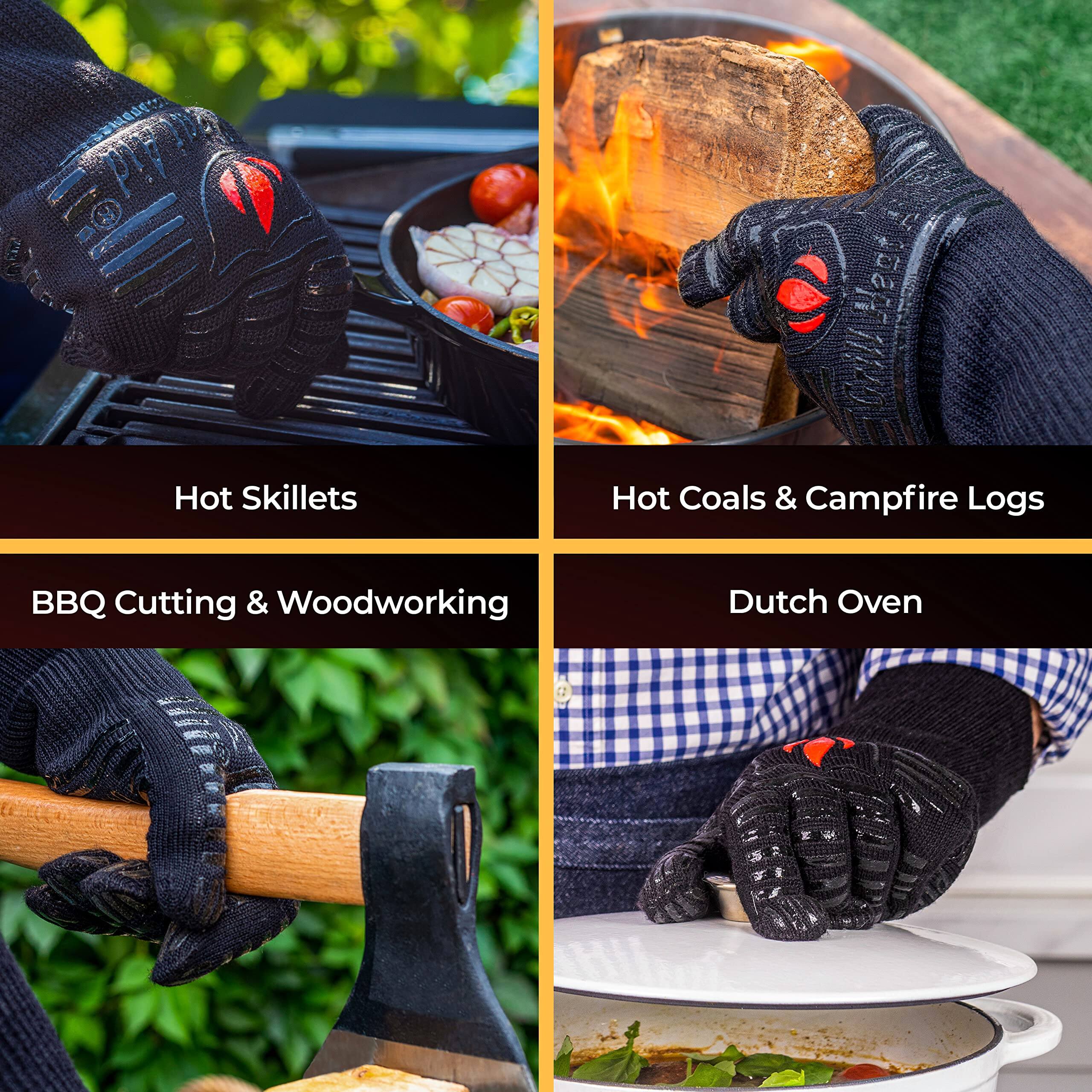 - Hot Skillets
- Hot Coals & Campfire Logs
- BBQ Cutting & Woodworking
- Dutch Oven