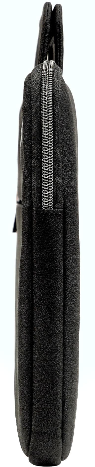 Alt View 3. Speck - Transfer Pro Pocket Protective Sleeve Universal 13"-14" with handle for MacBook computers, laptops and tablets - Black/White.