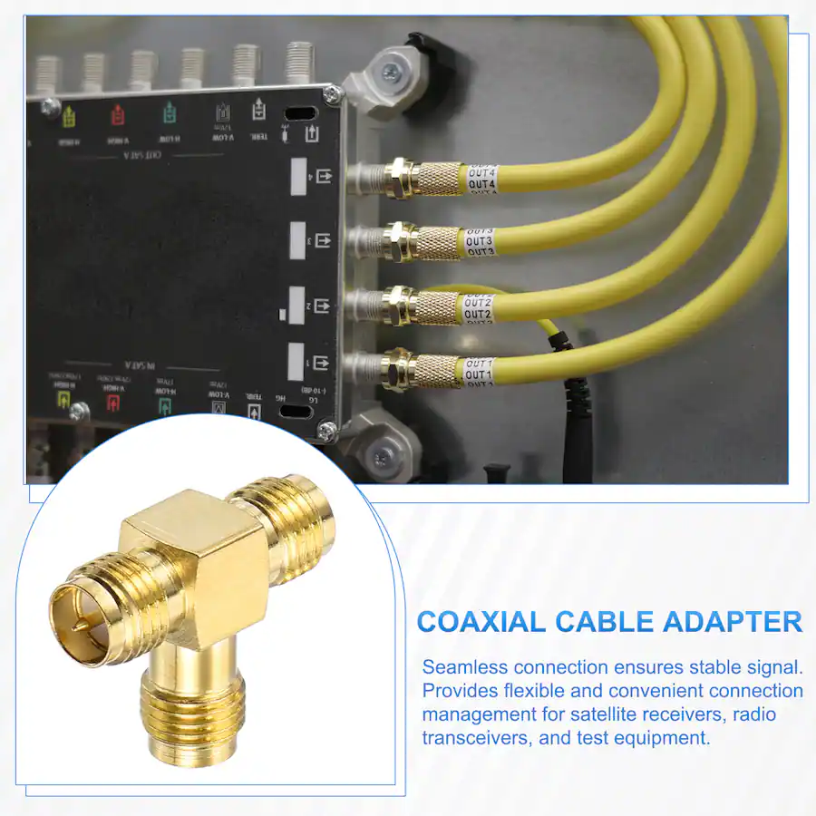 Two Way Router Unique Bargains 5pcs 3 Way SMA Splitter Adapter, RP SMA 50 Ohm for ...