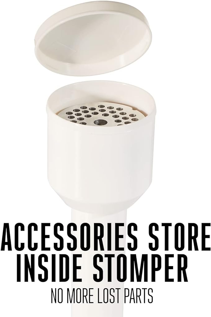 ACCESSORIES STORE INSIDE STOMPER  
NO MORE LOST PARTS