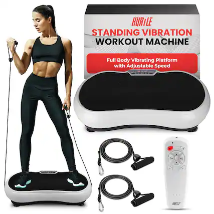 HURILE Standing Vibration Workout Machine Full Body Vibrating Platform with Adjustable Speed