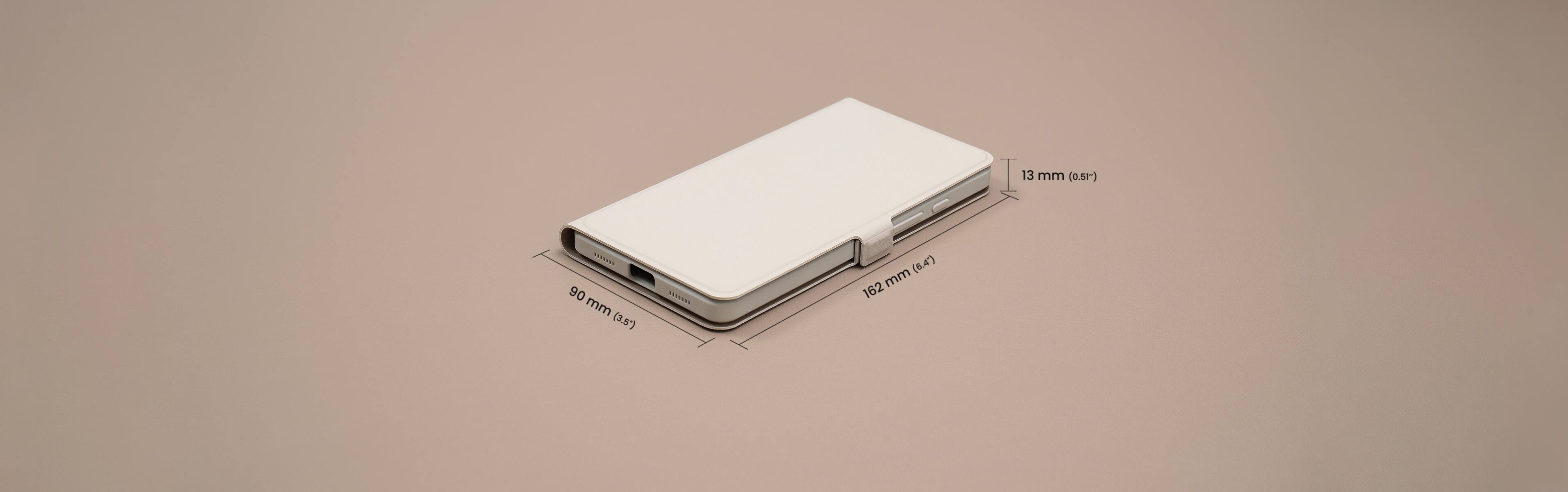 The text on the image reads: "13 mm (0.51) TEOVE09 90 mm (3.5') I5SSV03 (6.4') mm 162". This text is likely describing the dimensions of a white box. The dimensions are given in millimeters, with the first number representing the width, the second number representing the height, and the third number representing the depth. The text also includes the name "TEOVE09" and the letters "I5SSV03" which might be related to the product or its manufacturer.