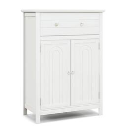 Kadyn - Free Standing Bathroom Storage Cabinet with Large Drawer, Bathroom Cabinets for Entryway Storage, Home Office Furniture - White