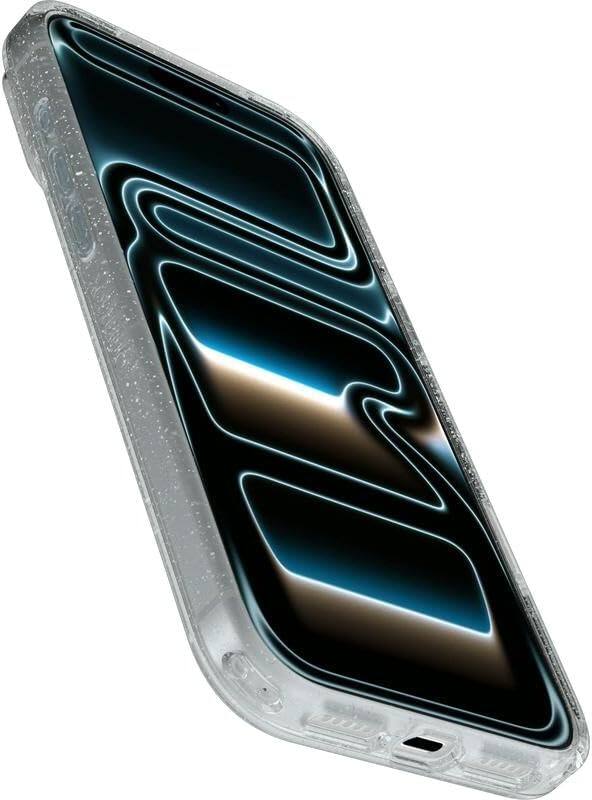 Alt View 1. OtterBox - OtterBox iPhone 17 Pro Max (Only) Bundle: Symmetry Series+ Case & Screen Protector - Snaps to MagSafe - Ultra-Sleek - Stardust (Clear/Glitter).