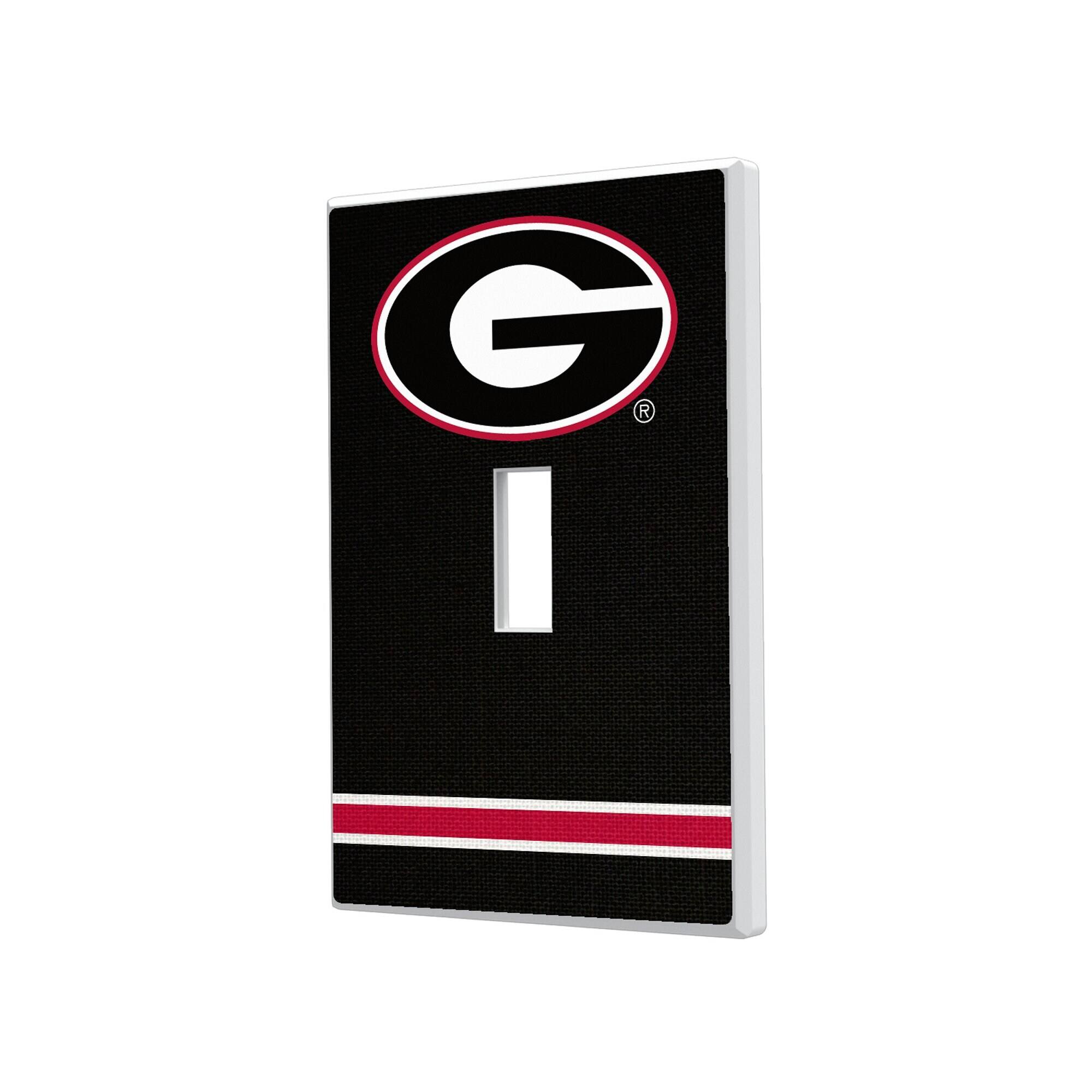 Keyscaper - Georgia Bulldogs Stripe Design Single Toggle Light Switch Plate - Multicolor price history on PriceWatchPro