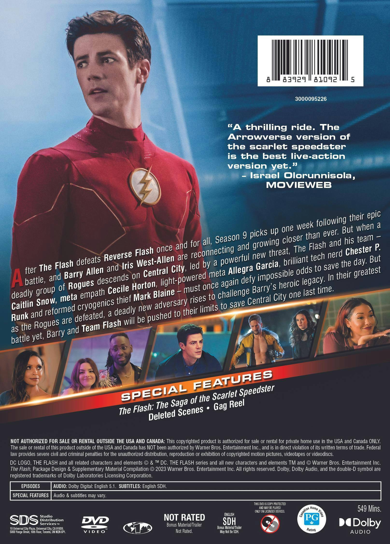 Back. The Flash: The Ninth and Final Season (Box Set) [DVD].
