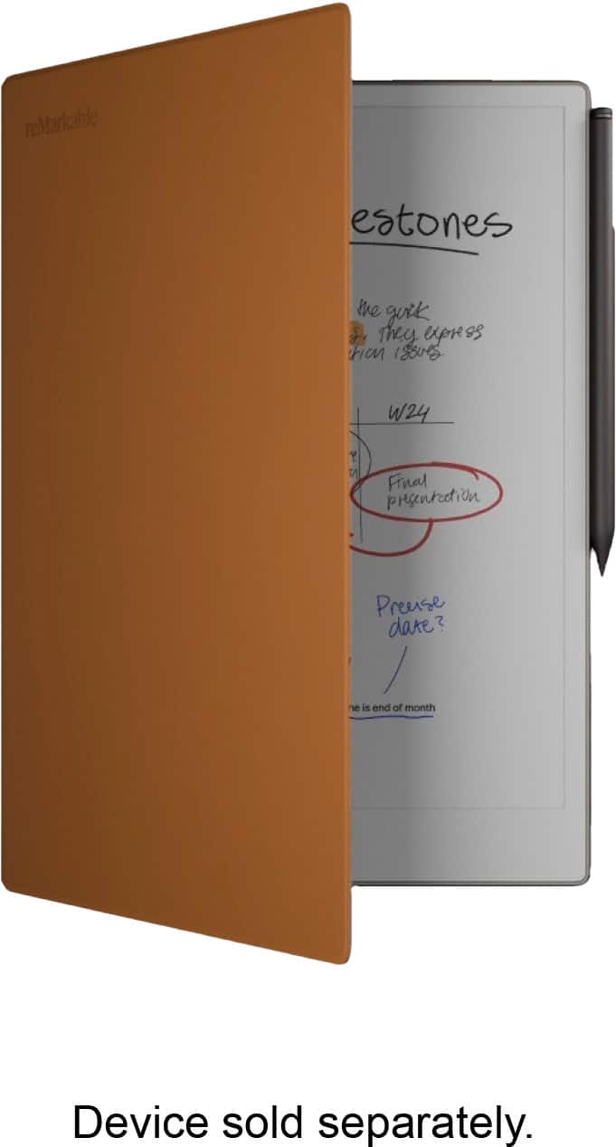 The text on the image reads: "Device sold separately."