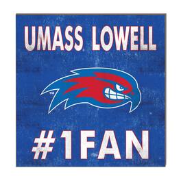 Jardine - UMass Lowell River Hawks 10" x 10" #1 Fan Plaque - Blue