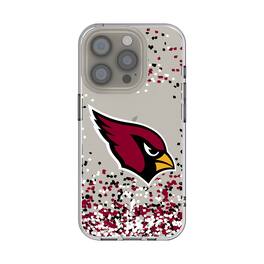 Keyscaper - NFL - Arizona Cardinals iPhone Clear Case with Confetti Design - 15 - Multicolor