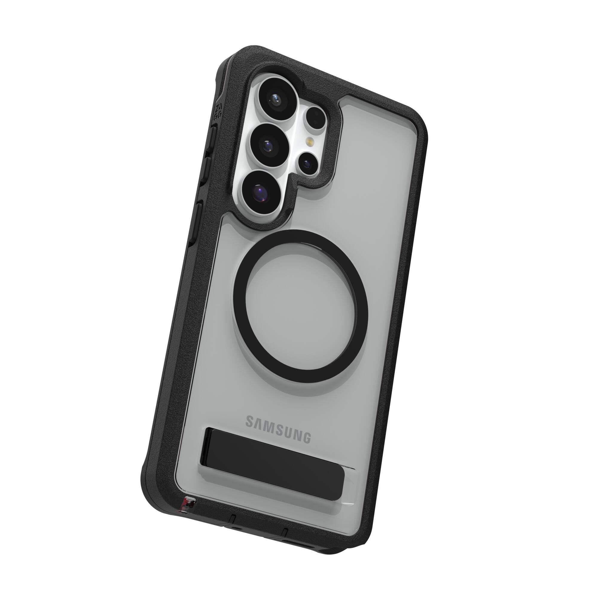 Alt View 17. ZAGG - Rainier Snap with Kickstand for Samsung Galaxy S26 Ultra - Smoke Black.