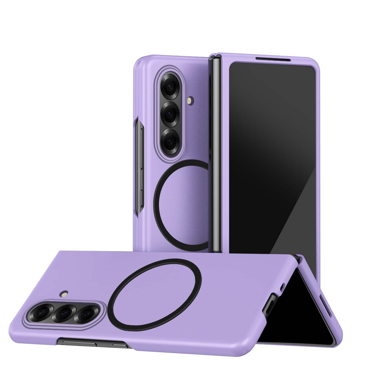 Dteck - Magnetic Shockproof Phone Case for Samsung Galaxy Z Fold8 Ultra, Hard PC Slim Protective Cover,Skin-Friendly Back Shell - Purple price history on PriceWatchPro