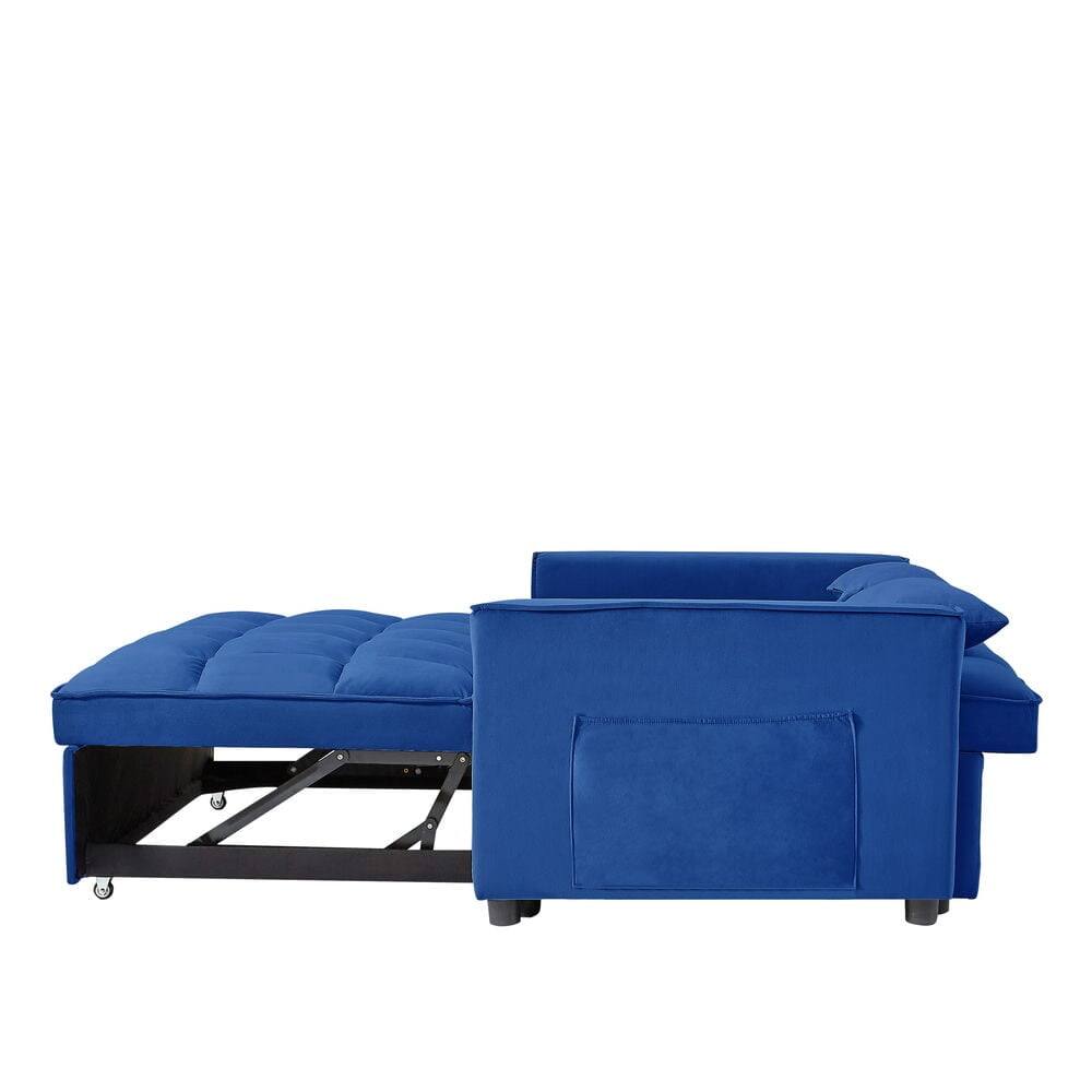 Resenkos 54 Inch Adjustable Backrest Sofa, Sofa Bed, Futon Sofa with ...