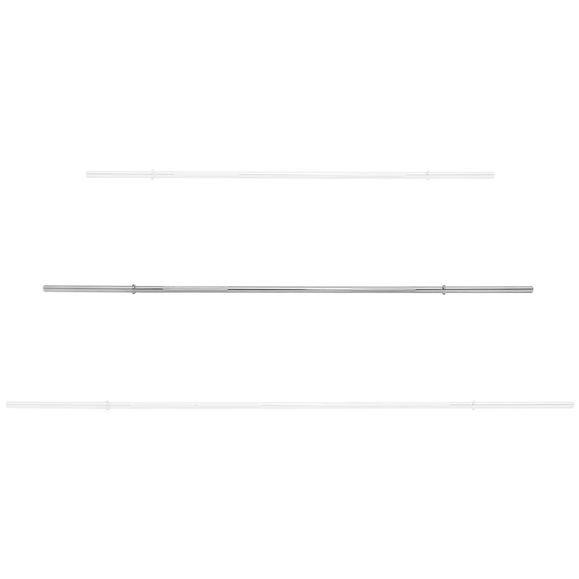 Alt View 4. Philosophy Gym - 1-in Standard Weightlifting Barbell - Straight Bar - Chrome.