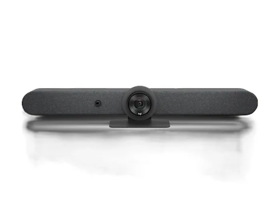 Front. Logitech - Logitech Rally Bar All-in-one video Bar for Medium to Large Rooms - Graphite.