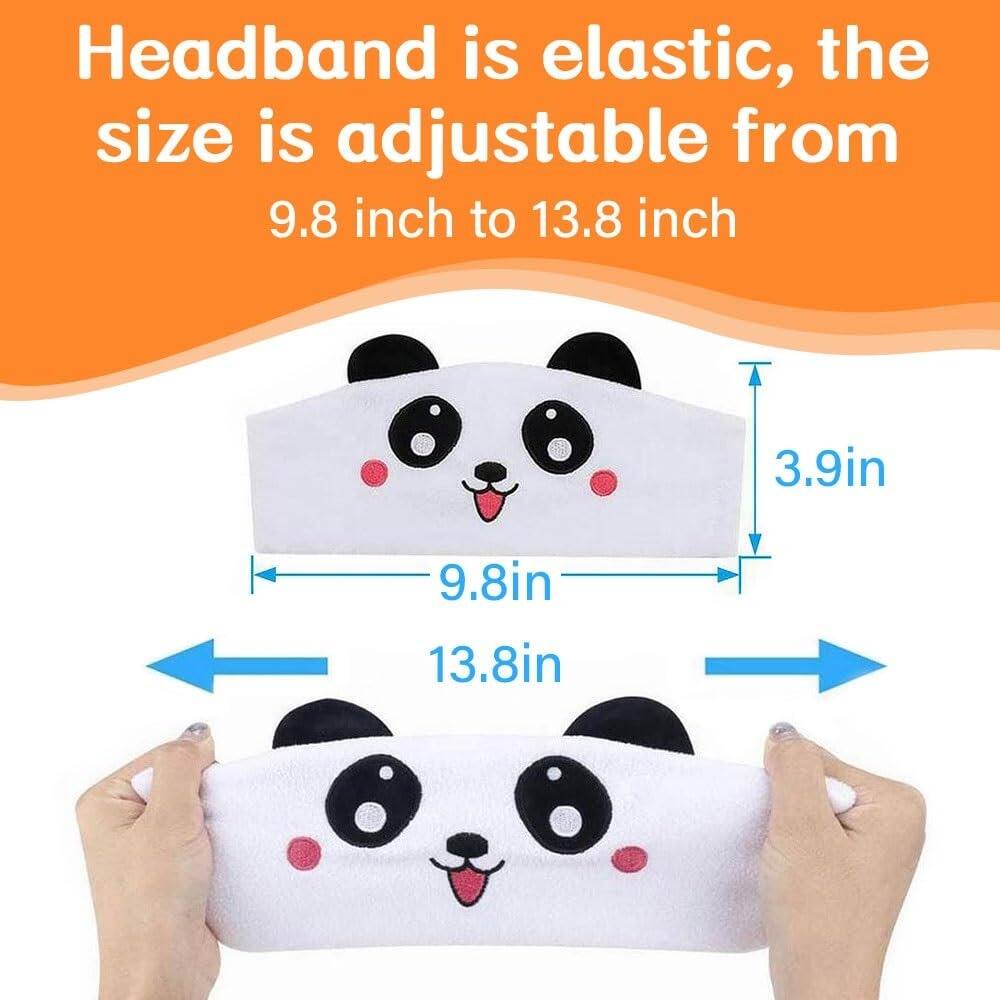 Headband is elastic, the size is adjustable from 9.8 inch to 13.8 inch

3.9in

9.8in

13.8in