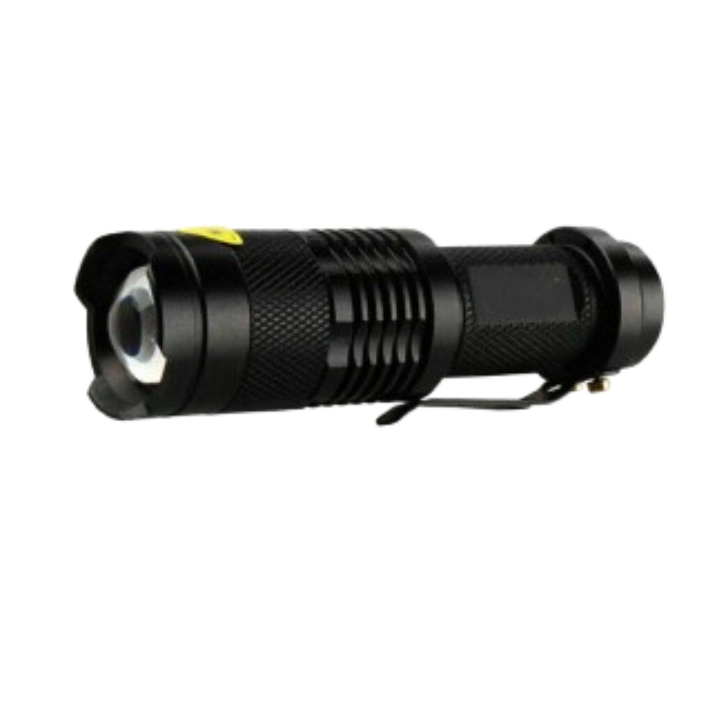 Angle. Home Collection - 3 Pack Tactical 18650 Flashlight – High Powered Zoomable Aluminum LED Torch with 5 Light Modes.