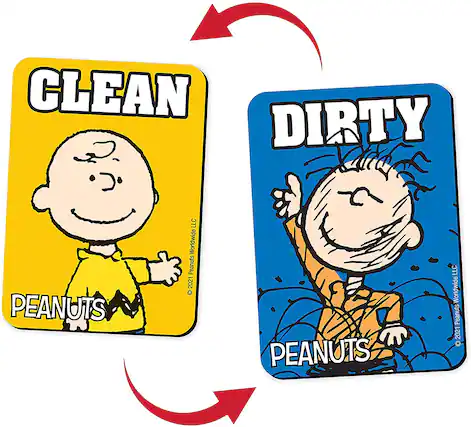 CLEAN
PEANUTS
©2021 Peanuts Worldwide LLC
DIRTY
PEANUTS
©2021 Peanuts Worldwide LLC