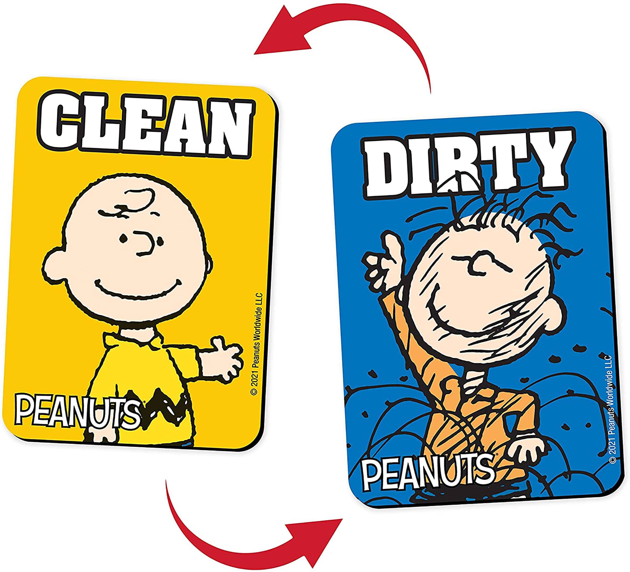 Peanuts - Charlie and Pig Pen Double Sided Dishwasher Magnet - Yellow