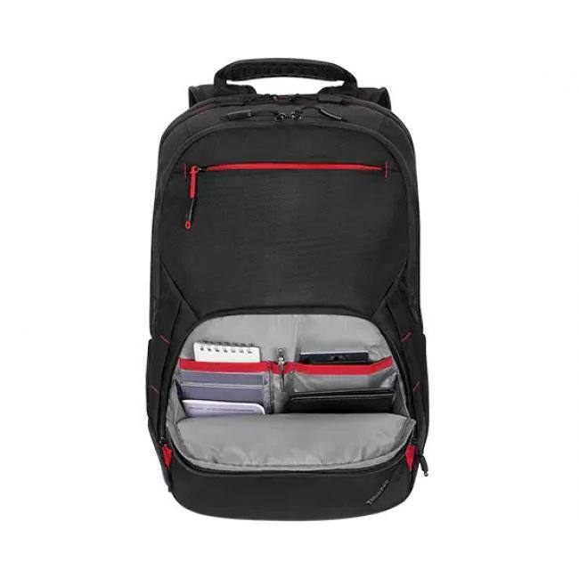 Alt View 4. Lenovo - Lenovo Essential Plus Carrying Case Rugged (Backpack) for 15.6" Notebook - Black - Weather Resistant, Wear Resistant - Black.