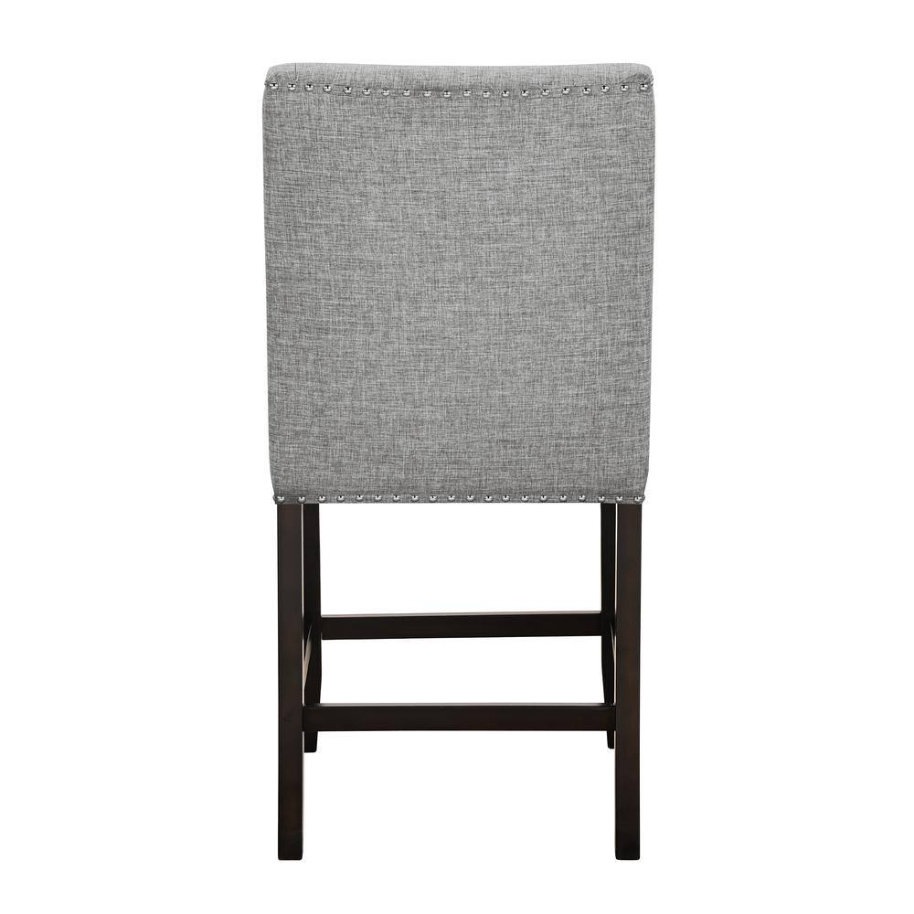 Alt View 2. New Classic Furniture - Faust Counter Chair (2 Per Carton)-Gray - Gray.