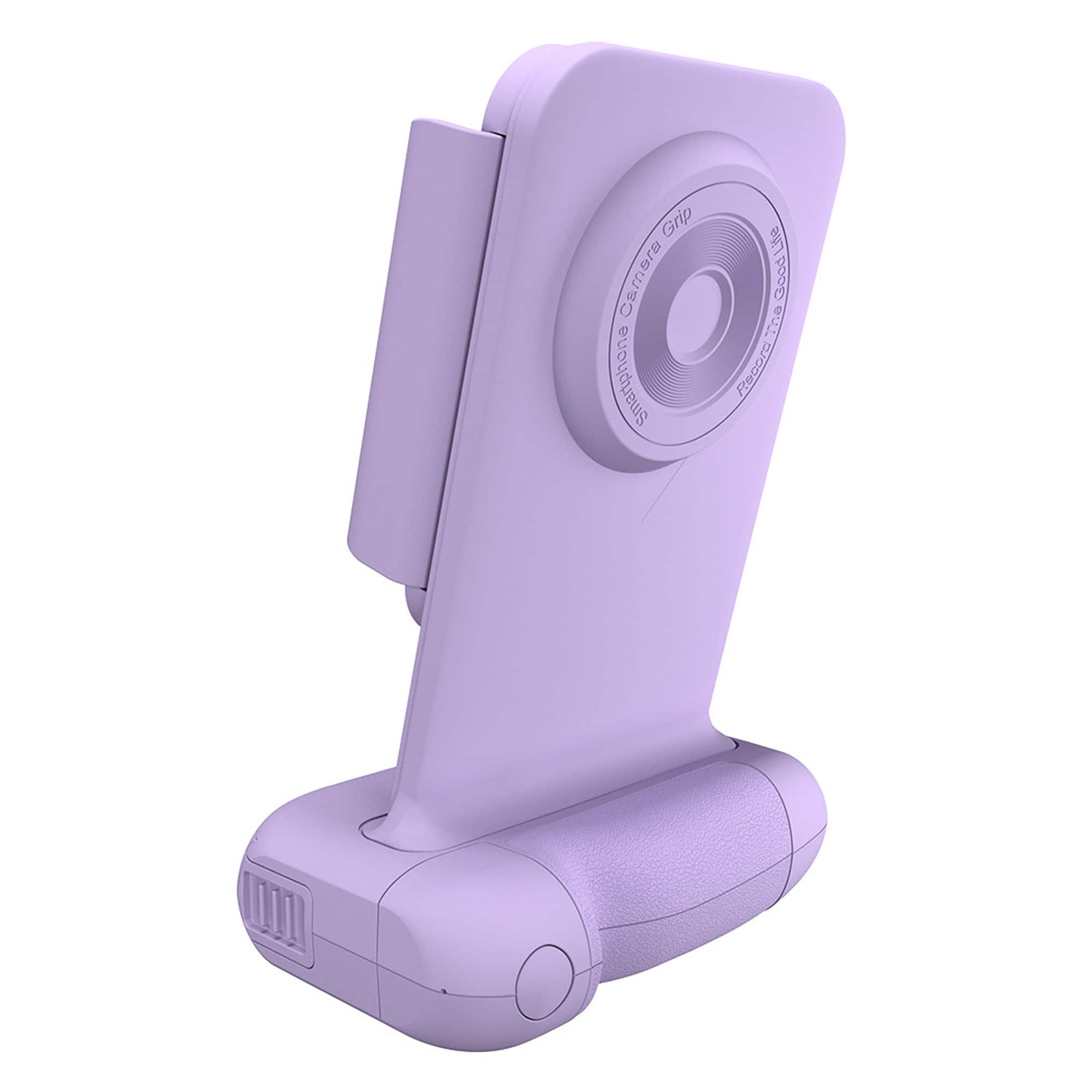 YONWAY - Wireless Charging Phone Stand, Bluetooth Remote Control Shooting Holder, Magnetic Camera Handle for iPhone and Android