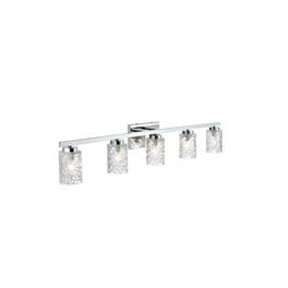 Living District - Cassie 41 inch Wall Sconce in Chrome - Chrome And Clear